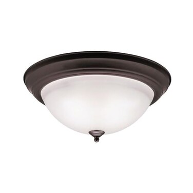 Kichler 16" 3-Light Flush Mount Light, Brushed Nickel