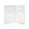 Maxtek 14mm Clear Standard Double Capacity DVD Case with Outter Clear Sleeve, 25 Pieces Pack