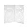 Maxtek 14mm Clear Standard Double Capacity DVD Case with Outter Clear Sleeve, 25 Pieces Pack