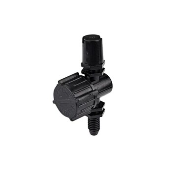 Raindrip R198CT, Adjustable Flow Micro Sprinkler, Bow-Tie Pattern, Fan Spray, with 10-32 Threaded Inlet, Drip Irrigation Emitters for Drip Irrigation Gardening Systems, 5-Pack, Black