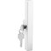 Prime-Line C 1120 Sliding Door Outside Pull, with Key, White Diecast ,Single Pack
