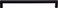 Top Knobs M1153 Nouveau III Collection 8-13/16" Square Bar Pull, Flat Black