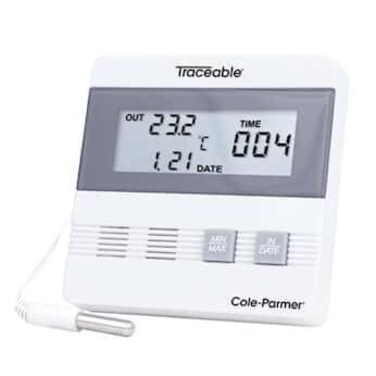 Traceable Time and Date Digital Thermometer: 1 Wire Probe