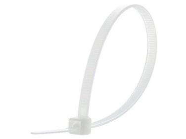 SECURE CABLETIES Secure 8 Inch Natural 50 lb Standard Nylon Cable Tie - 100 Pack