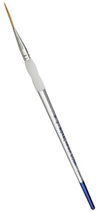 Omnia Soft-Grip Golden Taklon Script Liner Brush-Size 2