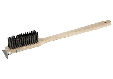 Winco 20" Steel Wire Brush, Brush with Handle