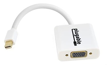 Plugable Mini DisplayPort ,Thunderbolt 2to VGA Adapter - Supports Mini-DisplayPort Equipped Mac, Windows, Linux Systems to VGA Displays up to 1920x1080, Active - Driverless