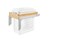 Rev-A-Shelf Natural Maple Top Mount Hamper Pullout w/ 1.5 BU White Hamper for 18" Vanity Base