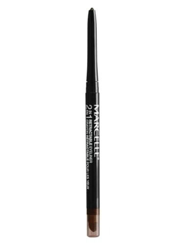 Marcelle 2-in-1 Retractable Eyeliner, Brown, 0.31 g