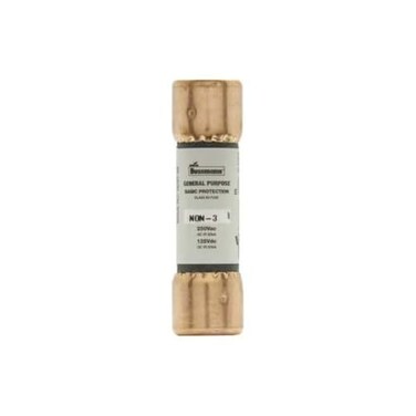 Bussmann Eaton UL Class Fuse, K5 Class, Fast-Acting, 3A, 250V AC, Non-Indicating Non-3-1 Each