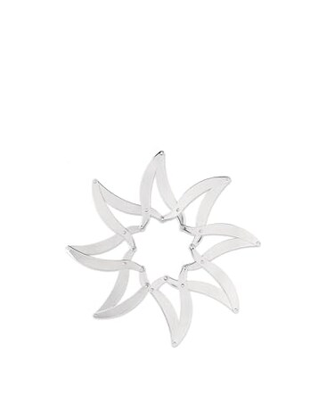 Alessi "Augh" Expanding Pan-Stand, NULL, Silver