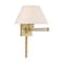 Livex Lighting 40038-01 1-Light Swing Arm Wall Light, Antique Brass