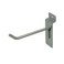 Econoco Slatwall Deluxe Hooks, 96 Pack, Chrome, 4in