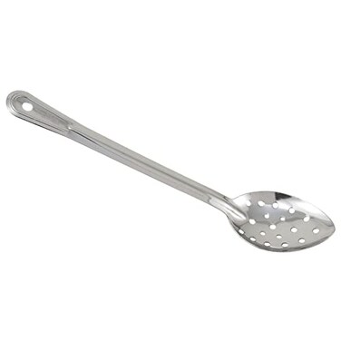 Winco 13" Prime Stainless Steel Basting Perforated Spoon