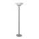Adesso 2-Light Floor Lamp, Brushed SteelChrome, Dimmable, 71.5