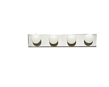 Kichler Classic 4-Light Bathroom Vanity Light, Chrome