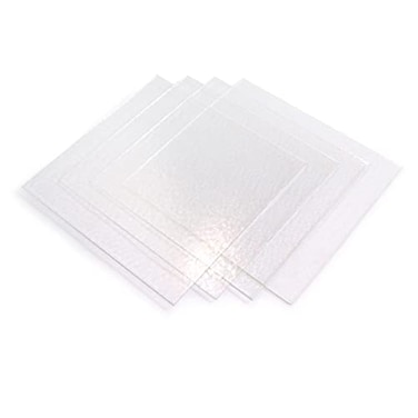 Delphi Glass System 96 8inch Clear Glass Squares - 4 Pack