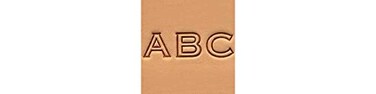 Tandy Leather CraftoolOpen-Face Alphabet Stamp Set - 1/2" ,13 mm