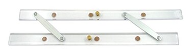 Westcott Folding Parallel Ruler, 18", Clear ,1500-18