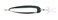 Nichols Lures Lake Fork Flutter Spoon, Silver Chrome, 5"/1 1/8 oz
