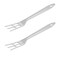 Hutzler Waffle Fork, 11", White,3702-2WH,2
