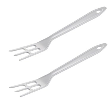Hutzler Waffle Fork, 11", White,3702-2WH,2