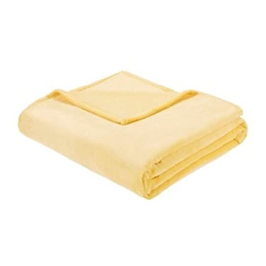 Intelligent Design Microlight Plush All Season Blanket, King, Yellow