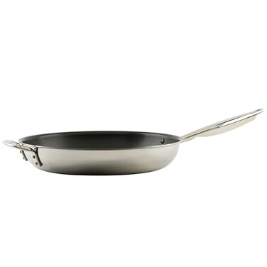 WINCO Tri-Ply Frying Pan, Silver