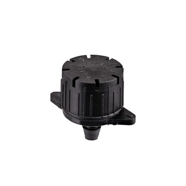 Raindrip 157005B Adjustable Flow Bubbler, Non-Pressure Compensating Emitter, Full-Circle Pattern, 8 Stream Spray with 1/4-Inch Barbed Inlet, 5-Pack, Black