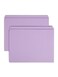 Smead File Folder, Reinforced Straight-Cut Tab, Letter Size, Lavender, 100 per Box ,12410