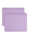 Smead File Folder, Reinforced Straight-Cut Tab, Letter Size, Lavender, 100 per Box ,12410