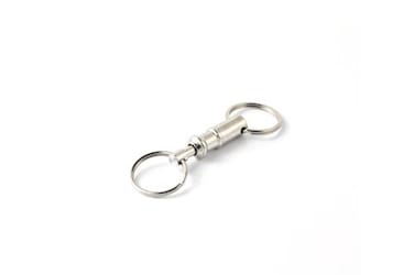 KEY-BAK Quick Release Side Slide Key Chain, Chrome Cylinder