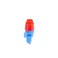Raindrip 360JET010B, Micro Spray Jet, Full-Circle Pattern, 12 Stream, with 10-32 Threaded Inlet, Drip Irrigation Emitters for Drip Irrigation Gardening Systems, 10-Pack, Blue with Red