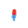 Raindrip 360JET010B, Micro Spray Jet, Full-Circle Pattern, 12 Stream, with 10-32 Threaded Inlet, Drip Irrigation Emitters for Drip Irrigation Gardening Systems, 10-Pack, Blue with Red