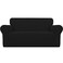 Easy-Going Stretch Loveseat Couch Covers Washable Black