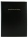 BookFactory Engineering Notebook ,0.25" Grid, Black, Hardbound, 96 Pages
