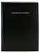 BookFactory Engineering Notebook ,0.25" Grid, Black, Hardbound, 96 Pages