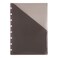 TUL Custom Note-Taking System Discbound Pocket Dividers, 5 1/2" x 8 1/2", Junior Size, Gray, Pack of 2