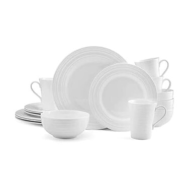 Mikasa 5224193 Ciara 16-Piece Dinnerware Set, Service for 4