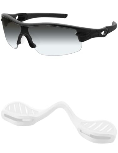 Mryok Replacement Nosepiece Nosepad for Oakley Radar Path EV RadarLock Sunglass Asian Fit - White