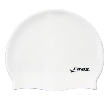 FINIS Solid Silicone Swim Cap ,White