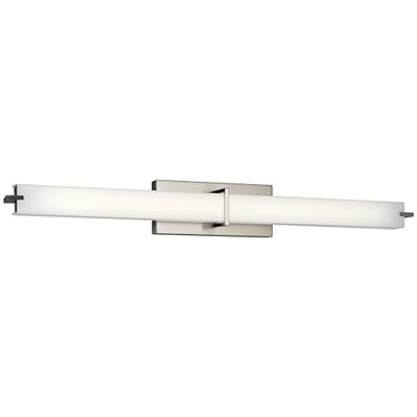 Kichler LED Linear Bath Light, Brushed Nickel