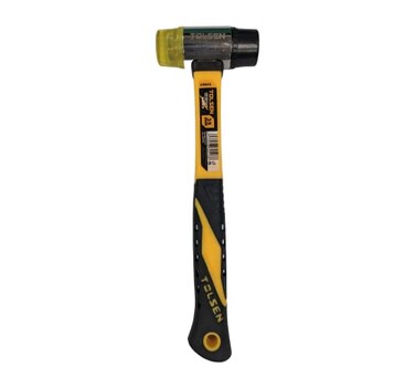 Tolsen Two Way Mallet Soft Plastic Nylon 35mm Hammer Head Fiberglass Handle