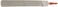 Simonds Hand File, American Pattern, Double Cut, Half-Round, Fine, 10" Length, 15/16" Width, 9/32" Thickness