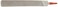 Simonds Hand File, American Pattern, Double Cut, Half-Round, Fine, 10" Length, 15/16" Width, 9/32" Thickness