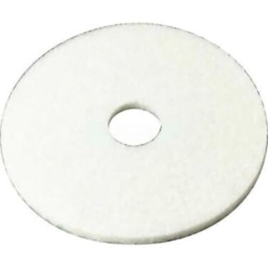 3M White Super Polish Floor Pad 4100, 21