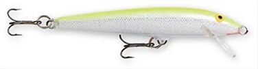 Rapala Original Floater&ldquo; 4-3/8", Silver Fluorescent Chartreuse