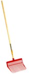 Little GiantDuraFork Pitch ForkPolycarbonate Stable Manure Fork with Angled TinesRed