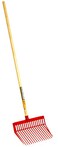 Little GiantDuraFork Pitch ForkPolycarbonate Stable Manure Fork with Angled TinesRed