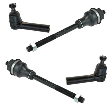 TRQ Front Inner and Outer Tie Rod Set 4 Piece